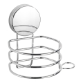 WENKO 24857100-Hiustenkuivaajan pidike STATIC-LOC + OSIMO 14x13 cm kiiltävä kromi