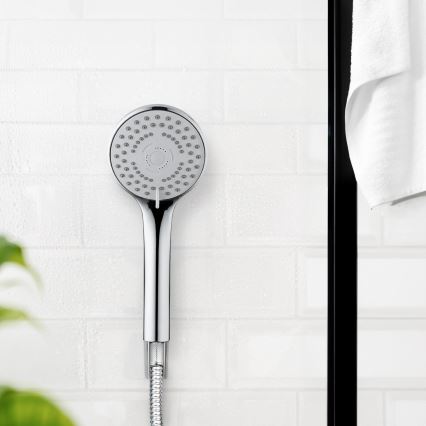 WENKO 24918100 - Suihkupää BASIC LINE 9,5 x 9,5 cm kiiltävä kromi/hopea