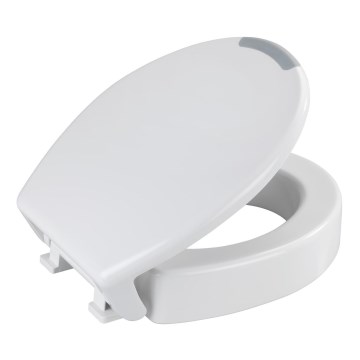 WENKO 25005100-WC-istuin SECURA 37x44 cm valkoinen/harmaa