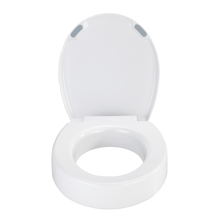 WENKO 25005100-WC-istuin SECURA 37x44 cm valkoinen/harmaa