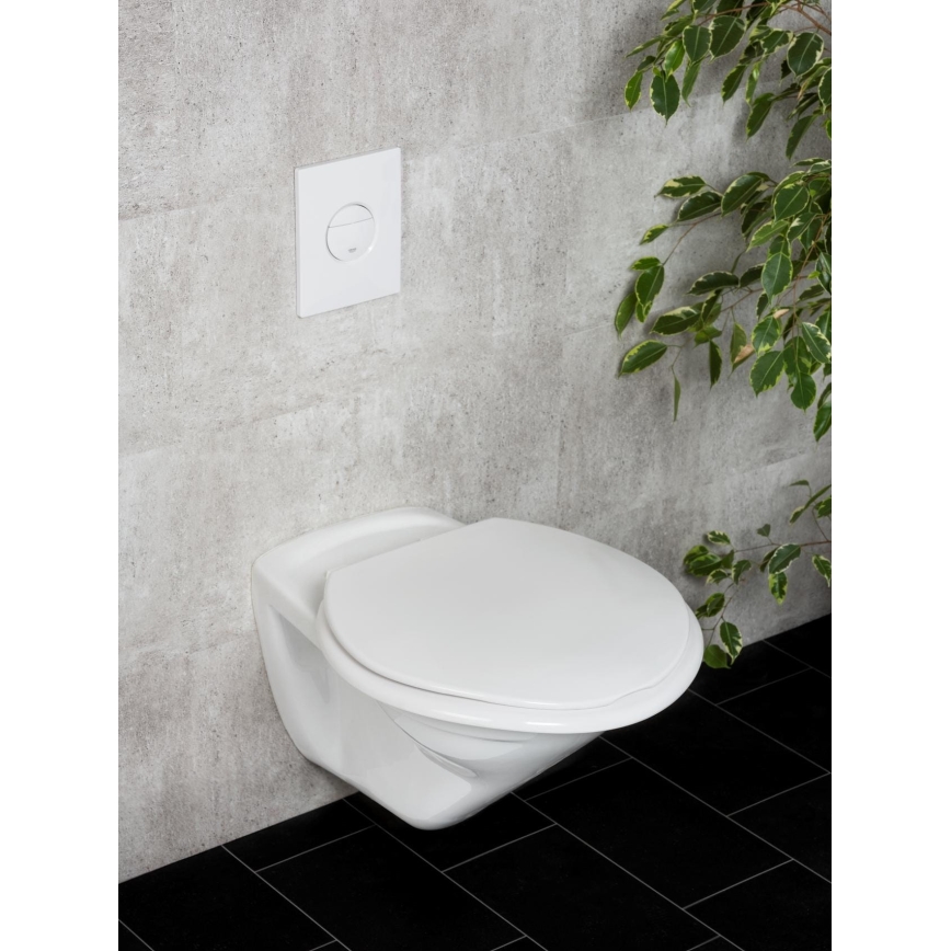 WENKO 25112100-WC-istuin TORINO 44x43,5 cm valkoinen