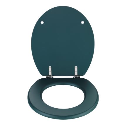 WENKO 25171100-WC WC-istuin PRIMA 37x41 cm vihreä/hopea