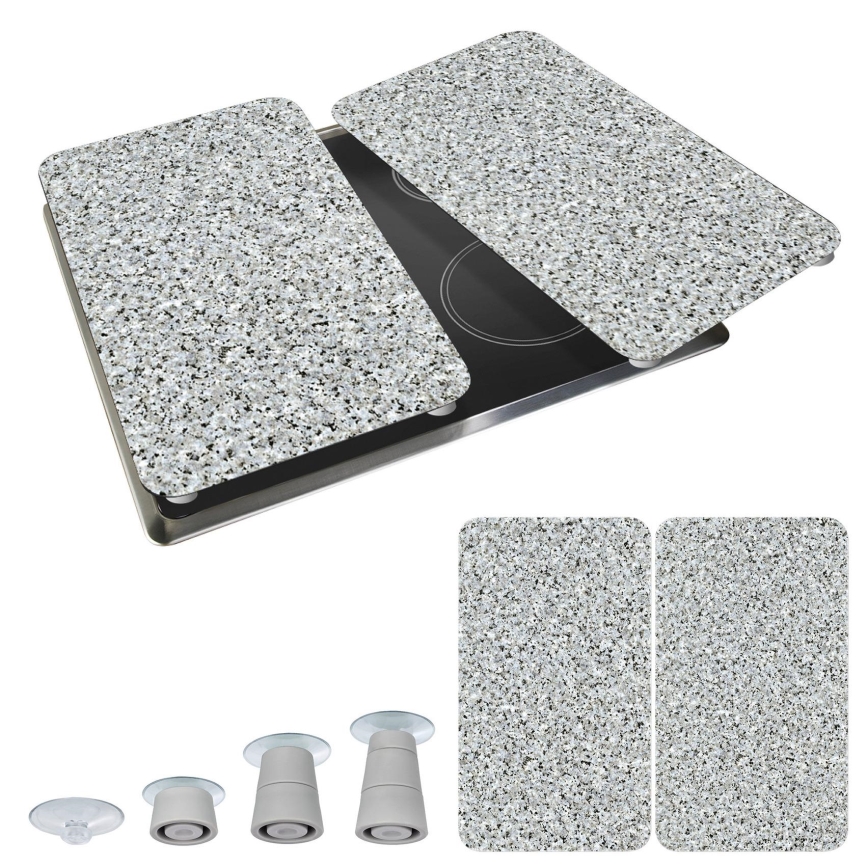 WENKO 2521120500-Suojalevy ABDECKPLATTE - NEUTRAALI 30x52 cm graniitti/monivärinen