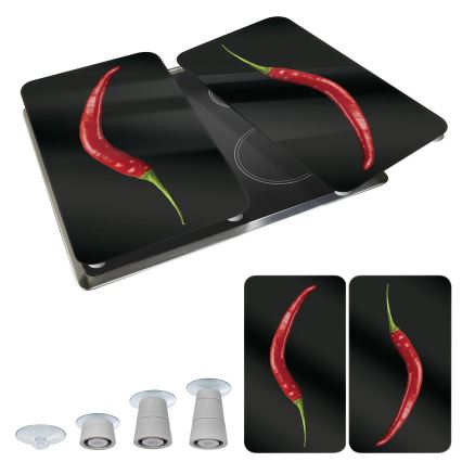 WENKO 2521380100 - Liesitason suojakansi 30x52 cm monivärinen/harmaa/läpinäkyvä