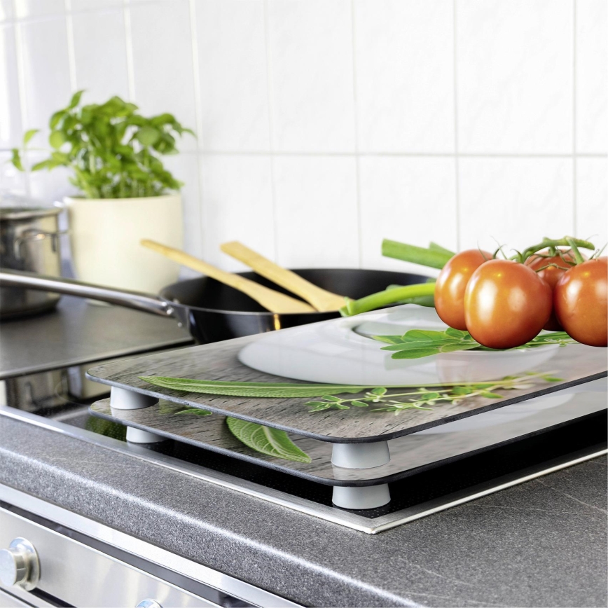 WENKO 2521420100 - Keittotason suojakansi 52x30 cm monivärinen/harmaa/läpinäkyvä