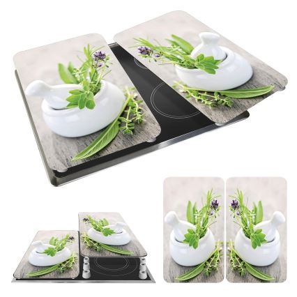 WENKO 2521420100 - Keittotason suojakansi 52x30 cm monivärinen/harmaa/läpinäkyvä