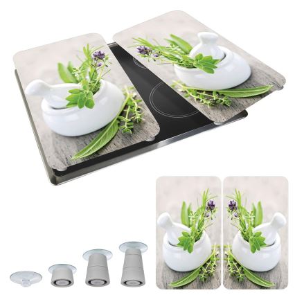 WENKO 2521420100 - Keittotason suojakansi 52x30 cm monivärinen/harmaa/läpinäkyvä