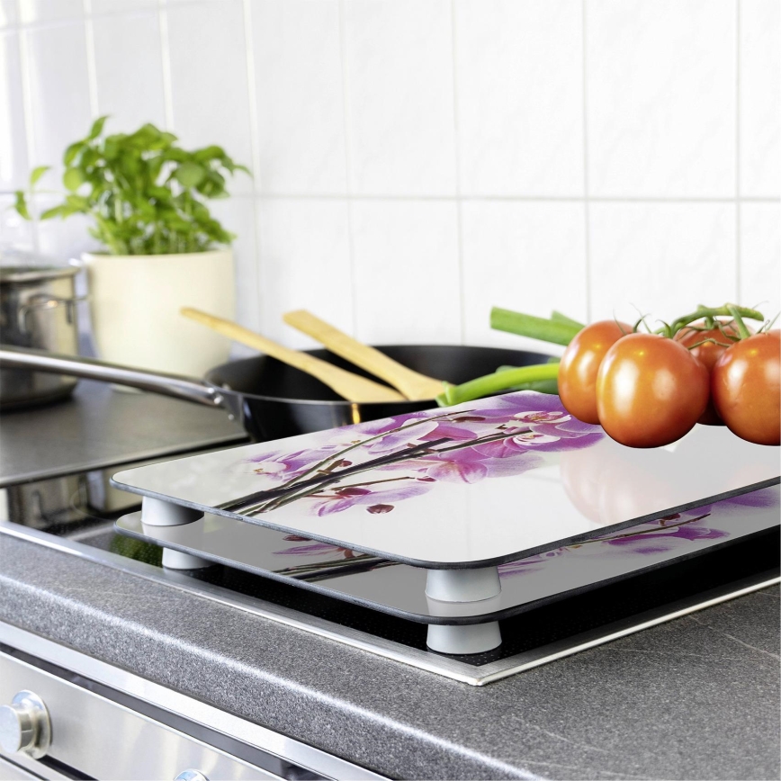 WENKO 2521433500 - Levynsuoja ABDECKPLATTE - kukka/kasvi 30x52 cm monivärinen