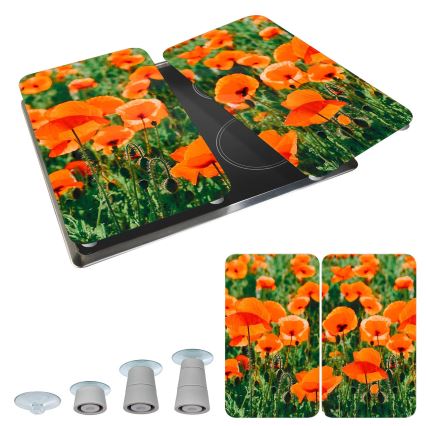 WENKO 2521434500 - Suojalevy ABDECKPLATTE - kukka/kasvi 30x52 cm, monivärinen