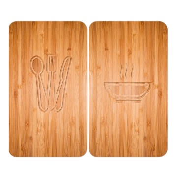 WENKO 2521497100 - Liesisuojus 52x30 cm monivärinen/harmaa/läpinäkyvä