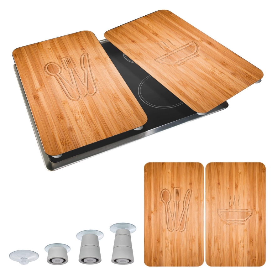 WENKO 2521497100 - Liesisuojus 52x30 cm monivärinen/harmaa/läpinäkyvä