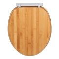 WENKO 25224100 - WC-istuin BAMBOUSA 34,5x40,5 cm ruskea/hopea