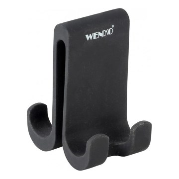WENKO 25229100-koukku VERNA DUO 5x9,5 cm musta