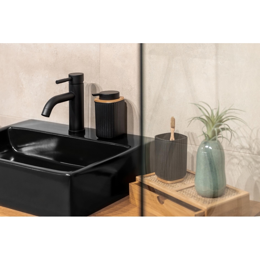 WENKO 25297100 - Hammasharjamuki ROTELLO 8,5x11 cm musta/ruskea