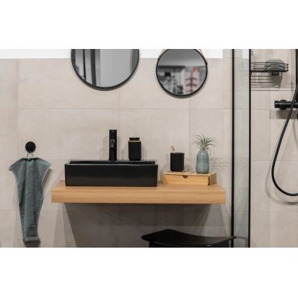 WENKO 25298100 - Saippuapumppu ROTELLO 8,9x12,7 cm musta/ruskea