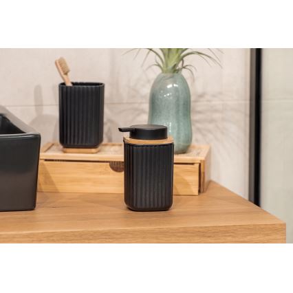 WENKO 25298100 - Saippuapumppu ROTELLO 8,9x12,7 cm musta/ruskea