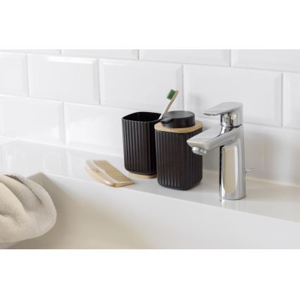 WENKO 25298100 - Saippuapumppu ROTELLO 8,9x12,7 cm musta/ruskea