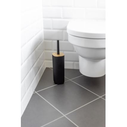 WENKO 25304100 - WC setti ROTELLO 10x36 cm musta/ruskea
