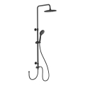 WENKO 25311100 - Suihkusetti WATERSAVING SYSTEM 120 cm musta