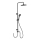 WENKO 25311100 - Suihkusetti WATERSAVING SYSTEM 120 cm musta