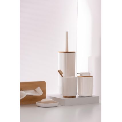 WENKO 25318100 - Kosmetiikkarasia ROTELLO 24x12,7 cm valkoinen/ruskea