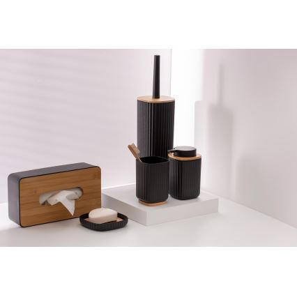 WENKO 25319100 - ROTELLO kosmetiikkalaatikko 24x12,7 cm musta/ruskea