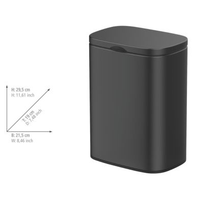 WENKO 25338100 - SARE-kori 21,5 x 29,5 cm, musta