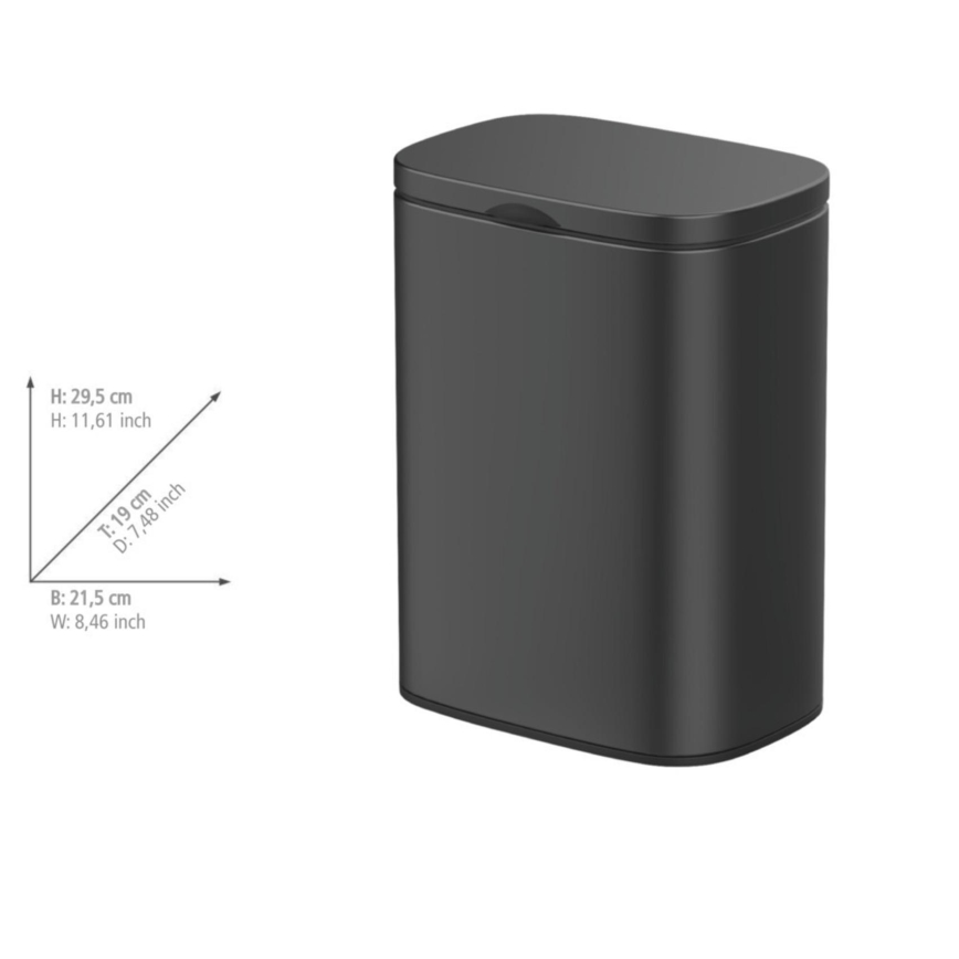 WENKO 25338100 - SARE-kori 21,5 x 29,5 cm, musta