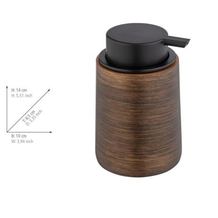 WENKO 25352100 - Saippuapumppu PALENA 10x14 cm pronssinvärinen