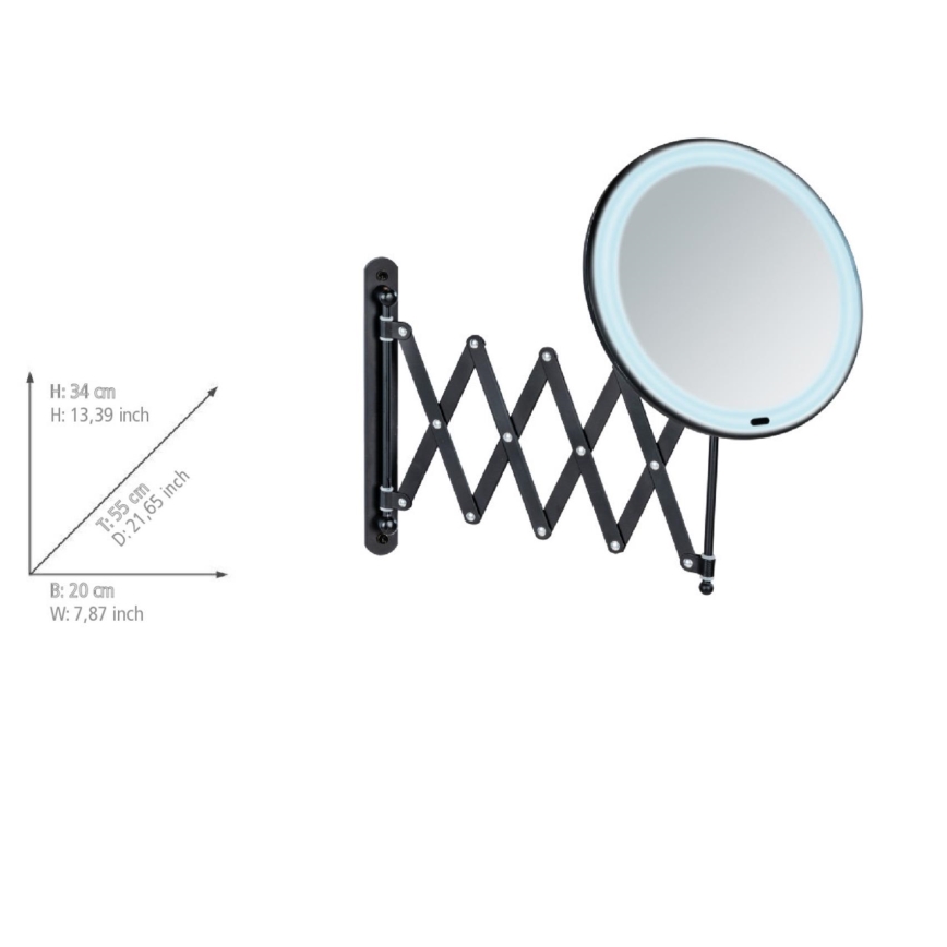 WENKO 25524100 - Peili BARONA 20x34 cm musta