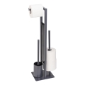 WENKO 25552100 - WC-harja RIVALTA 18x70 cm harmaa/musta