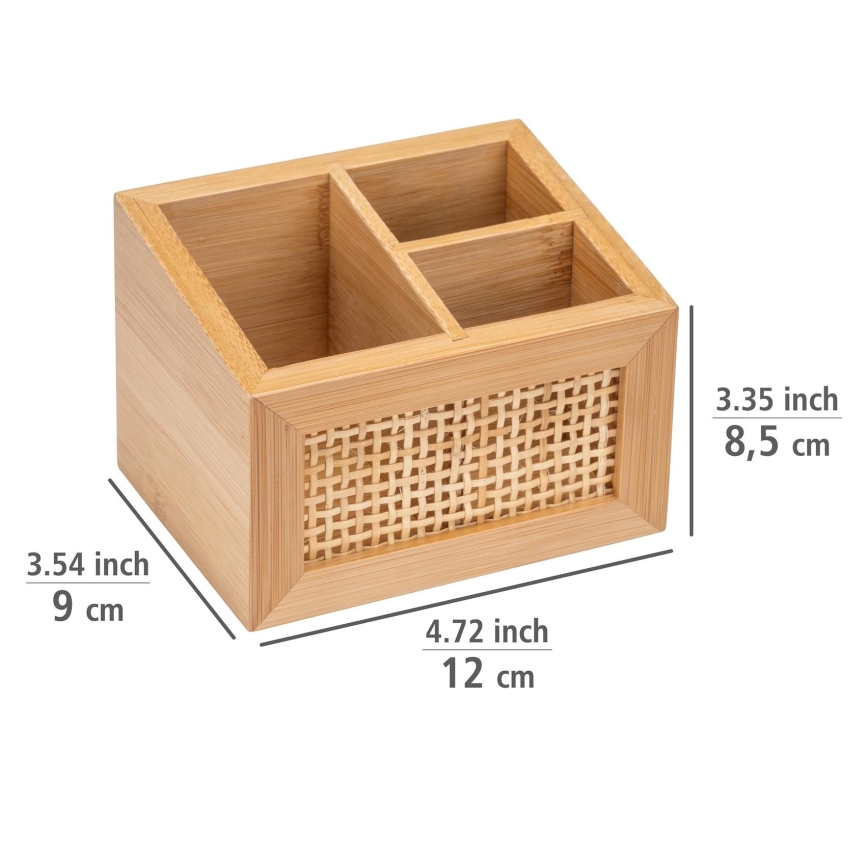 WENKO 25600100 - ALLEGRE-säilytin 12 x 9 cm ruskea