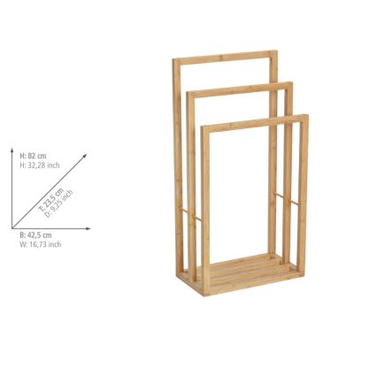 WENKO 25629100 - Pyyhejalusta BAMBUSA 42,5 x 82 cm ruskea