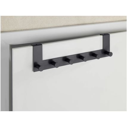 WENKO 25653100 - Naulakko CELANO 39x11 cm musta