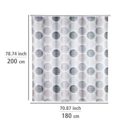 WENKO 25750100 - Värikäs suihkuverho 180x200 cm