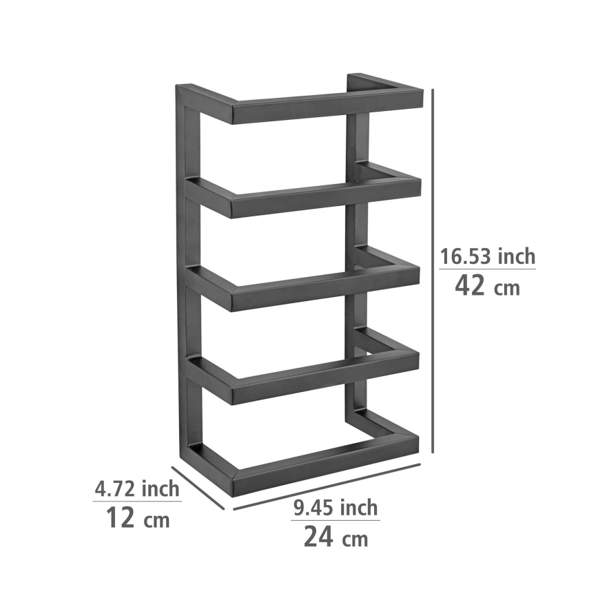 WENKO 25780100 - Pyyheteline FONDIRO 24 x 42 cm, musta
