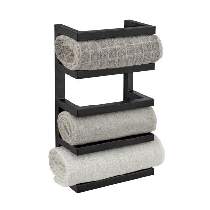 WENKO 25780100 - Pyyheteline FONDIRO 24 x 42 cm, musta