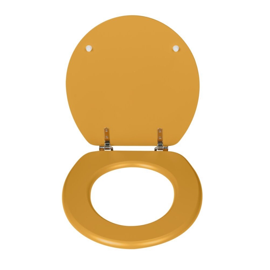 WENKO 25792100 - WC-istuin PRIMA 37x41 cm keltainen/hopea