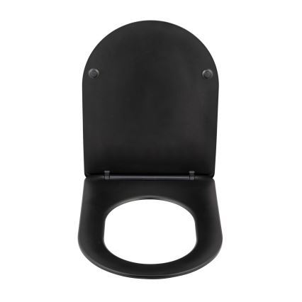 WENKO 26029100 - WC-istuinkansi GALATI 46x36 cm musta
