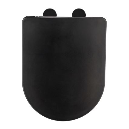 WENKO 26029100 - WC-istuinkansi GALATI 46x36 cm musta