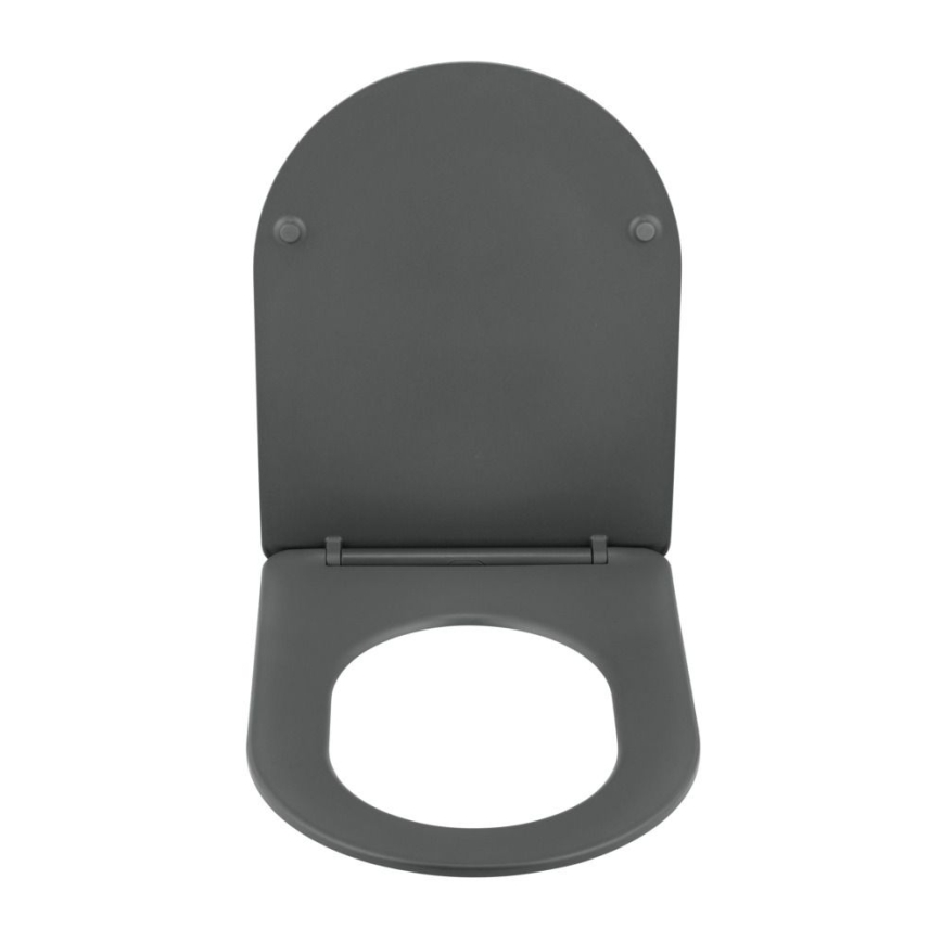 WENKO 26030100 - WC-istuin GALATI 46x36 cm antrasiitti