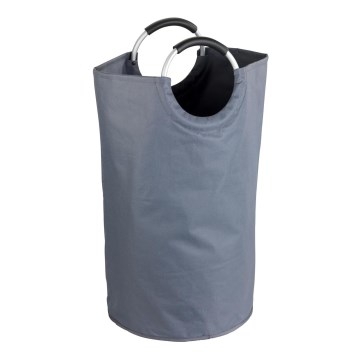 WENKO 3440803100 - Pyykkikori JUMBO 38x72 cm antrasiitti/hopea/musta