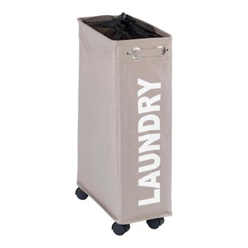 WENKO 3450117100 - CORNO-pyykkikori 18,5x60 cm beige/musta