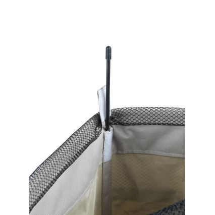 WENKO 3450117100 - CORNO-pyykkikori 18,5x60 cm beige/musta