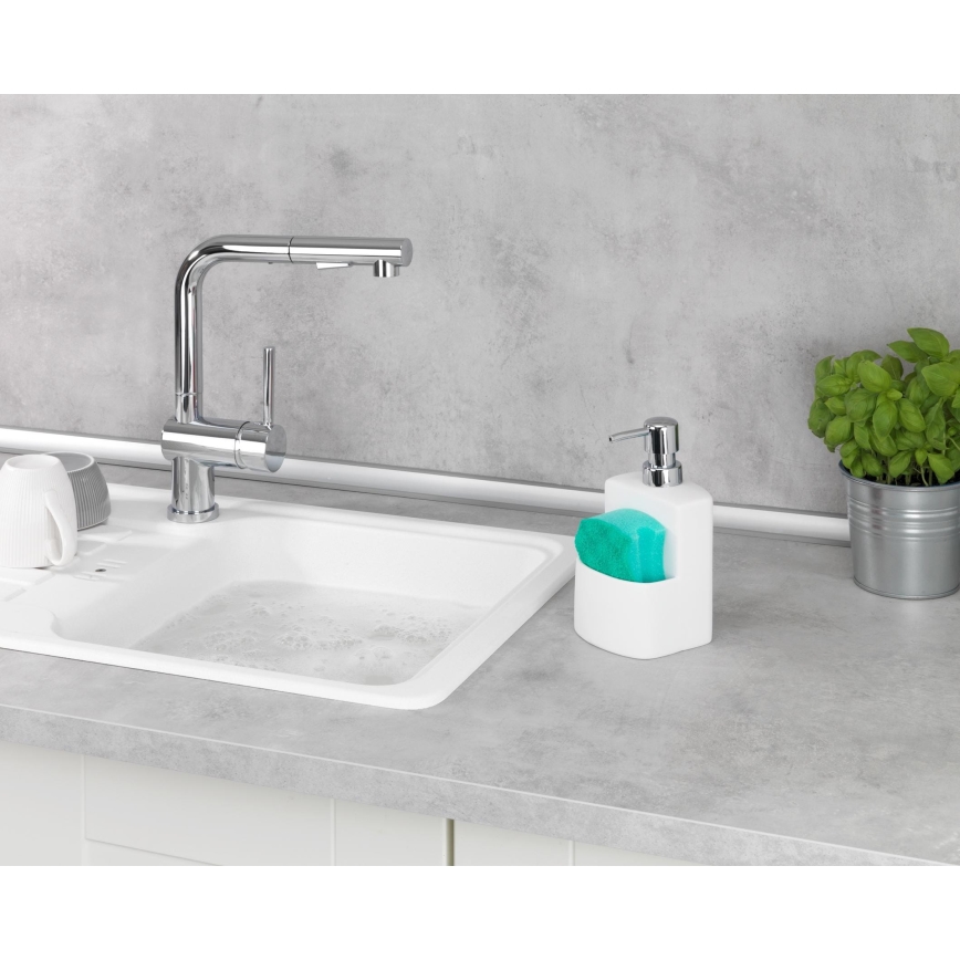 WENKO 3620115100 - Saippuapumppu FESTIVAL 10x18 cm valkoinen