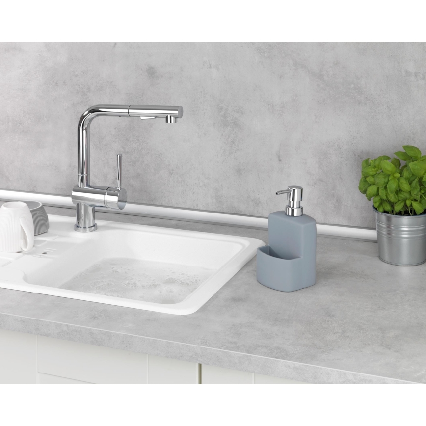 WENKO 3620116100 - Saippuapumppu FESTIVAL 10x18 cm harmaa