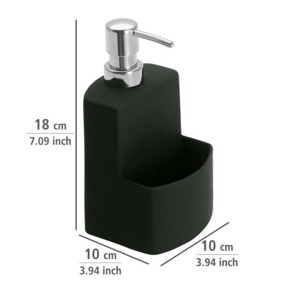 WENKO 3620117800 - Saippuapumppu FESTIVAL 10x18 cm musta