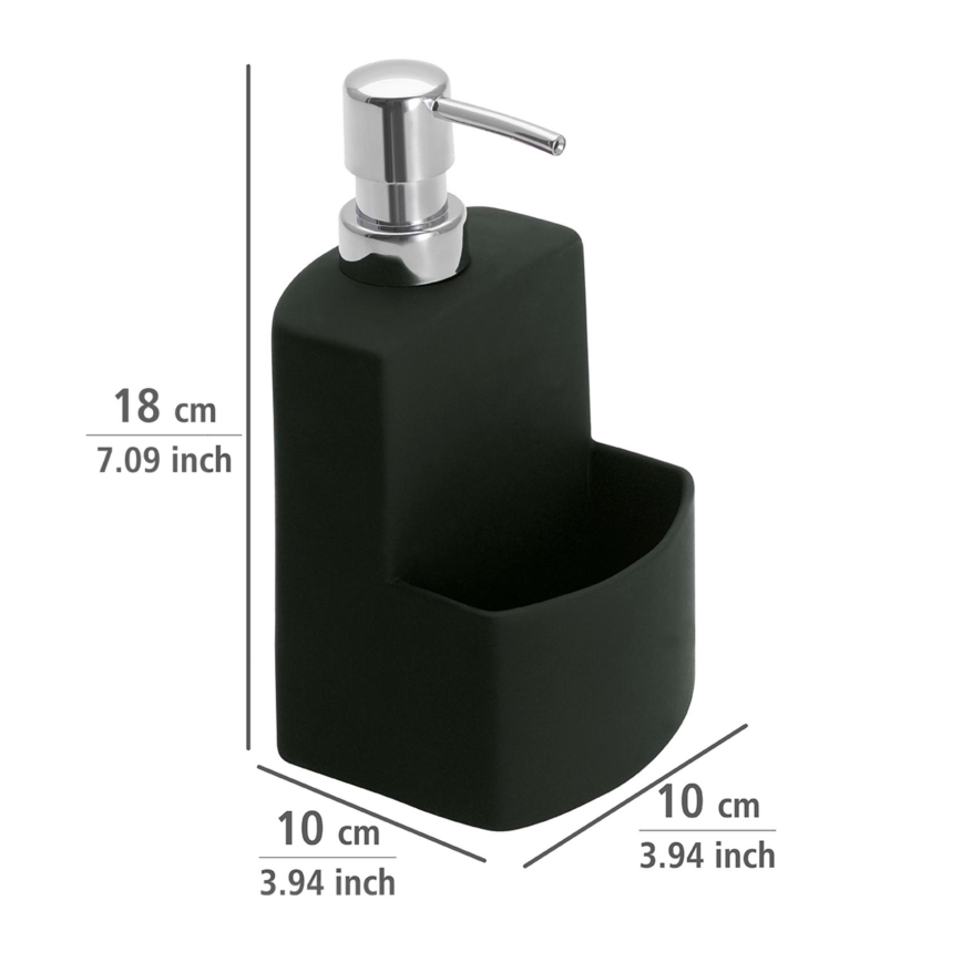 WENKO 3620117800 - Saippuapumppu FESTIVAL 10x18 cm musta