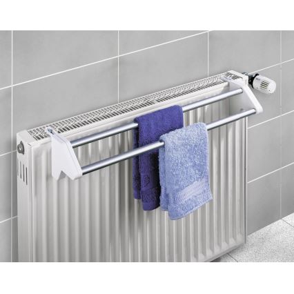 WENKO 3702100 - Kuivausteline 13x11,5 cm hopea/valkoinen