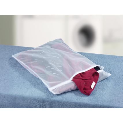 WENKO 3751700100 - JUMBO-pesupussi 50x70 cm valkoinen